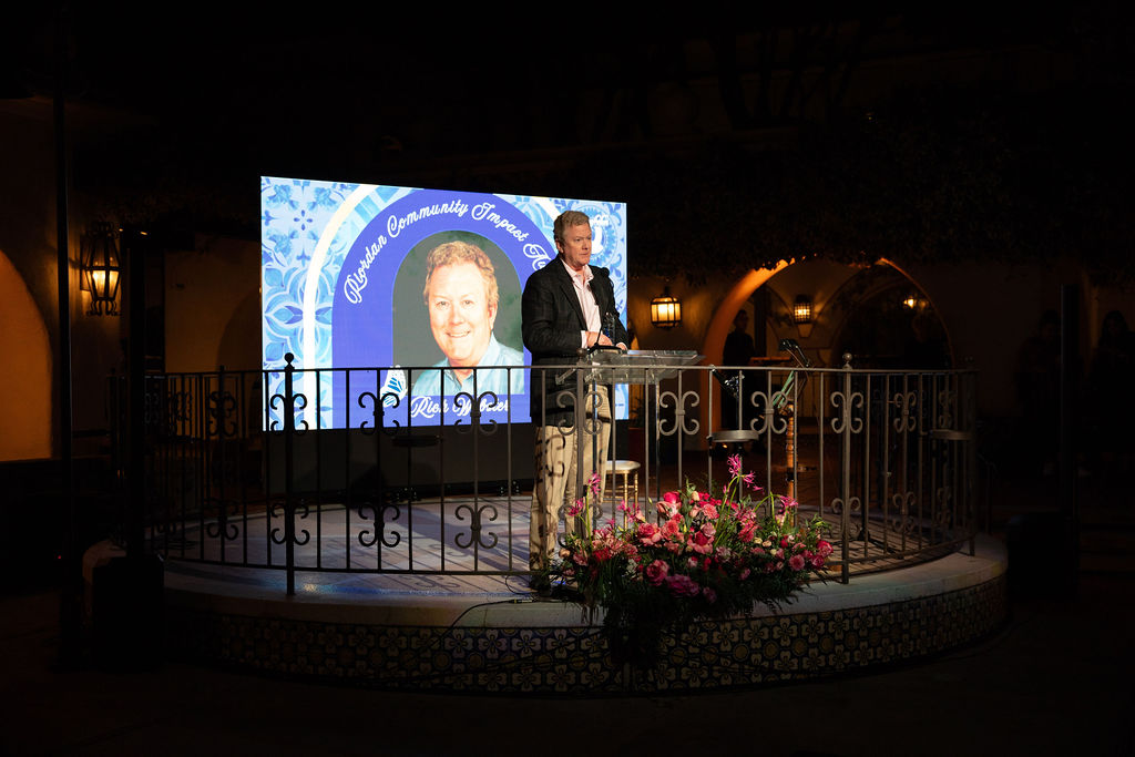 Rich Webster speaking at Bridging Generations, PUENTE Learning Center 40th Anniversary Gala